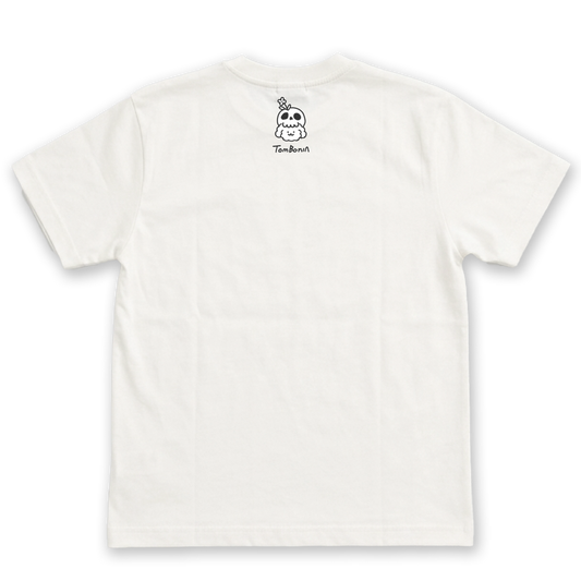 TomBonia 萬聖節限定Tee 白色・背面骷髏Muck