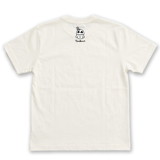 TomBonia 萬聖節限定Tee 白色・背面骷髏Muck