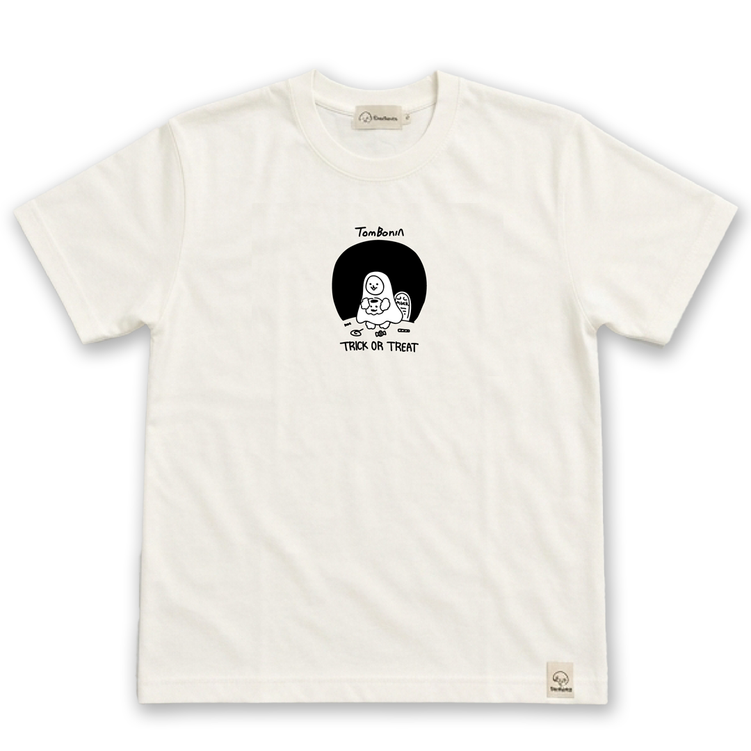 TomBonia 萬聖節限定Tee 白色・正面