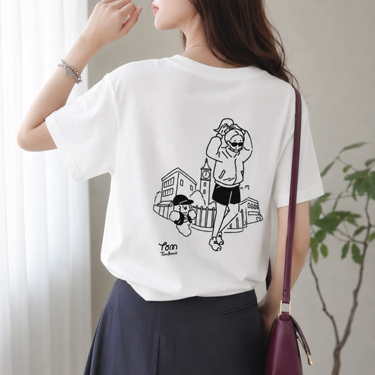日本直送｜Girl running Tee