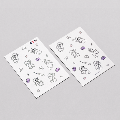 L型透明資料夾｜棒球系列