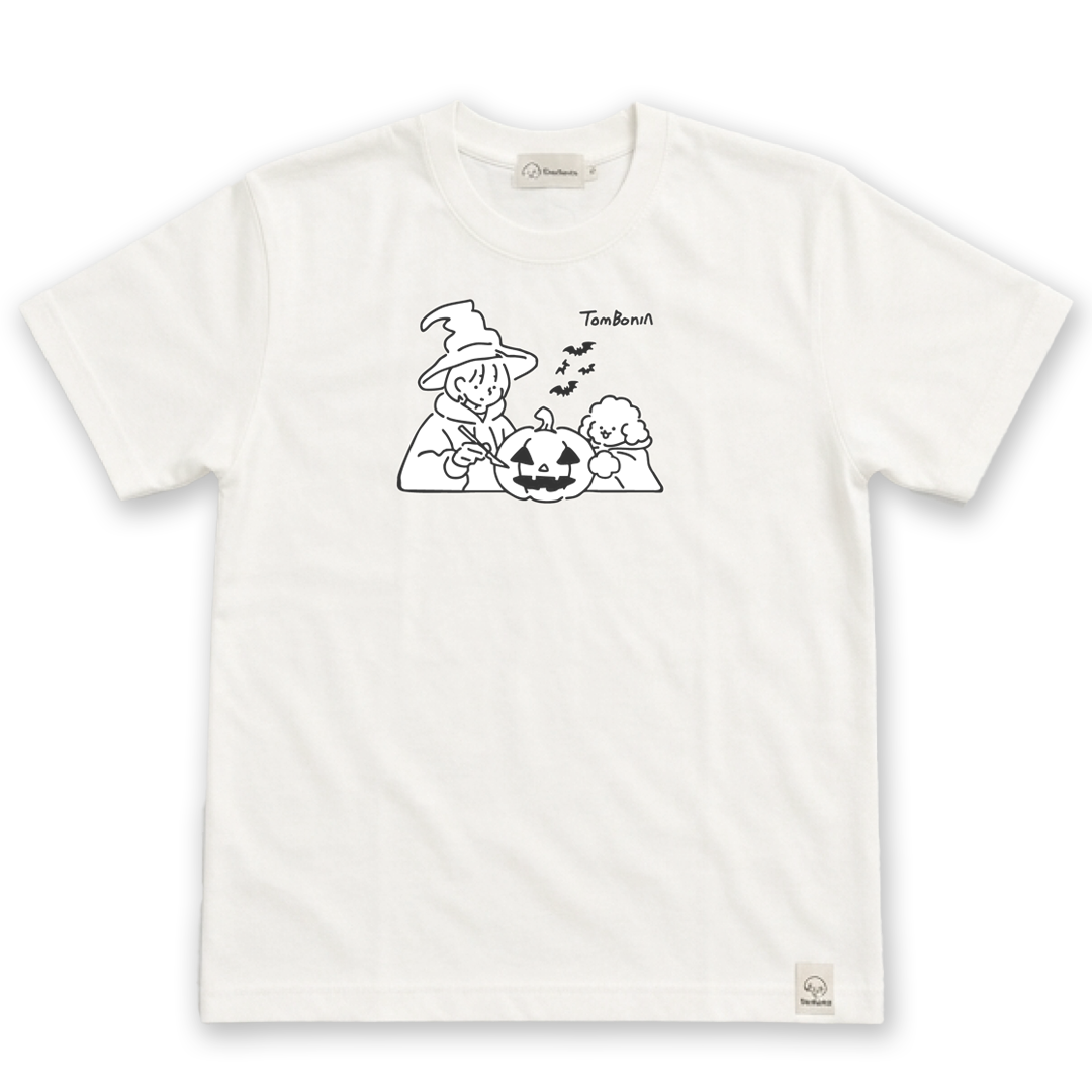 TomBonia 萬聖節限定Tee 白色・正面