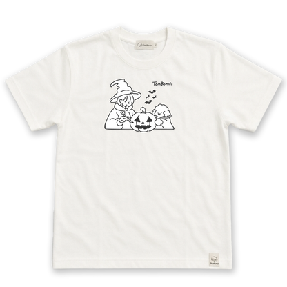 TomBonia 萬聖節限定Tee 白色・正面