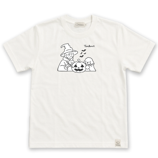 TomBonia 萬聖節限定Tee 白色・正面
