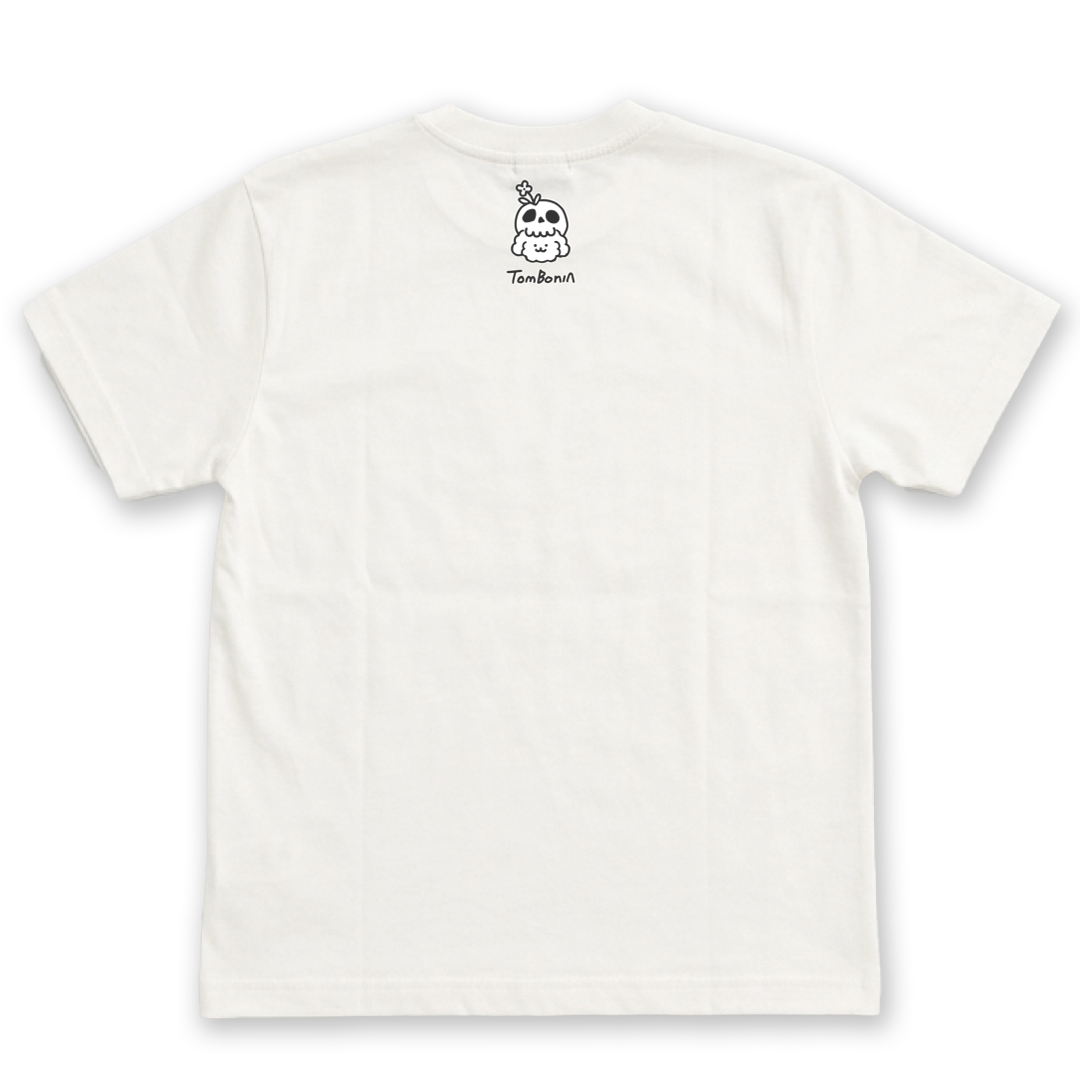 TomBonia 萬聖節限定Tee 白色・背面骷髏Muck
