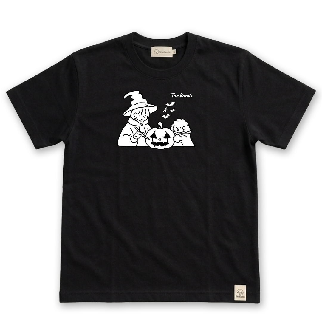 TomBonia 萬聖節限定Tee 黑色・正面