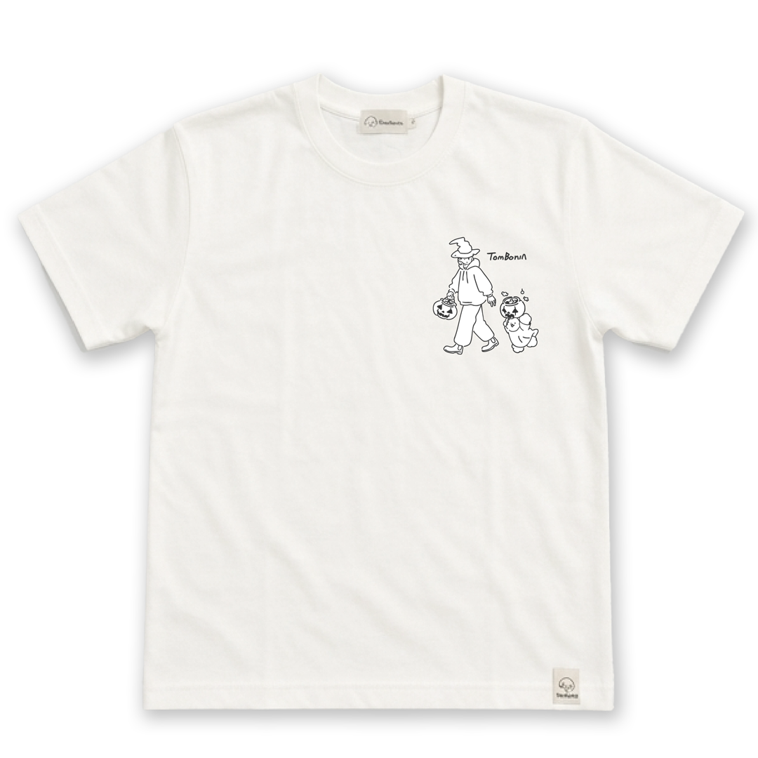 TomBonia 萬聖節限定Tee 白色・正面