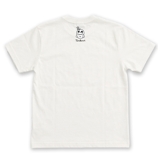 TomBonia 萬聖節限定Tee 白色・背面骷髏Muck