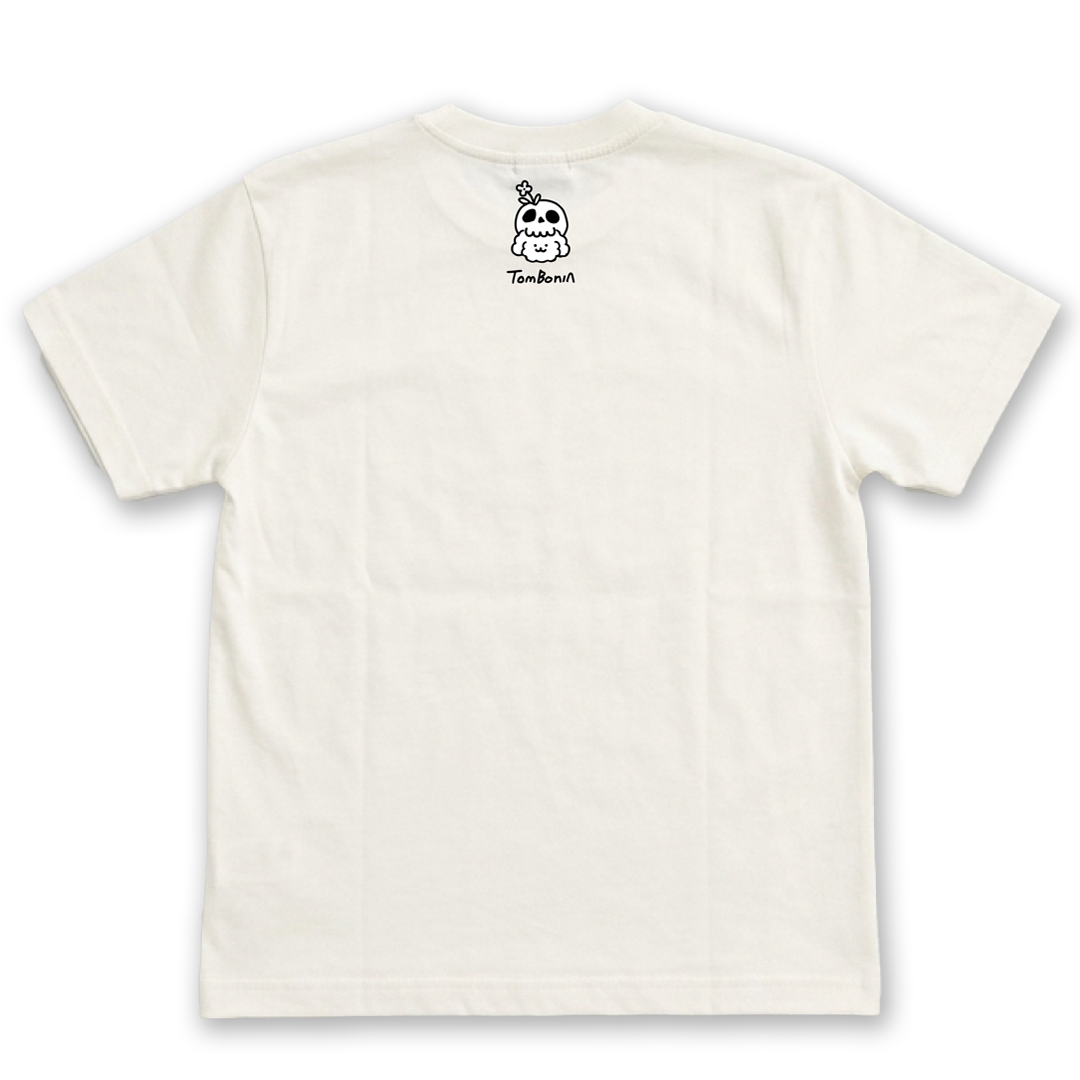 TomBonia 萬聖節限定Tee 白色・背面骷髏Muck